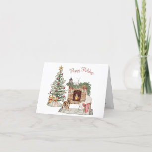 Happy Pawlidays Dog Design- Cocker Spaniel Holiday Card
