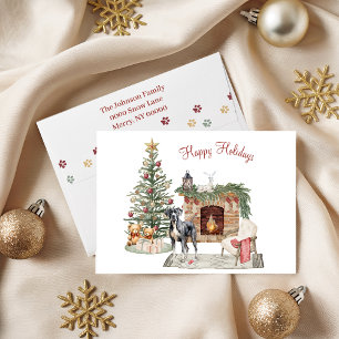 Happy Pawlidays Dog Design- Great Dane Holiday Card