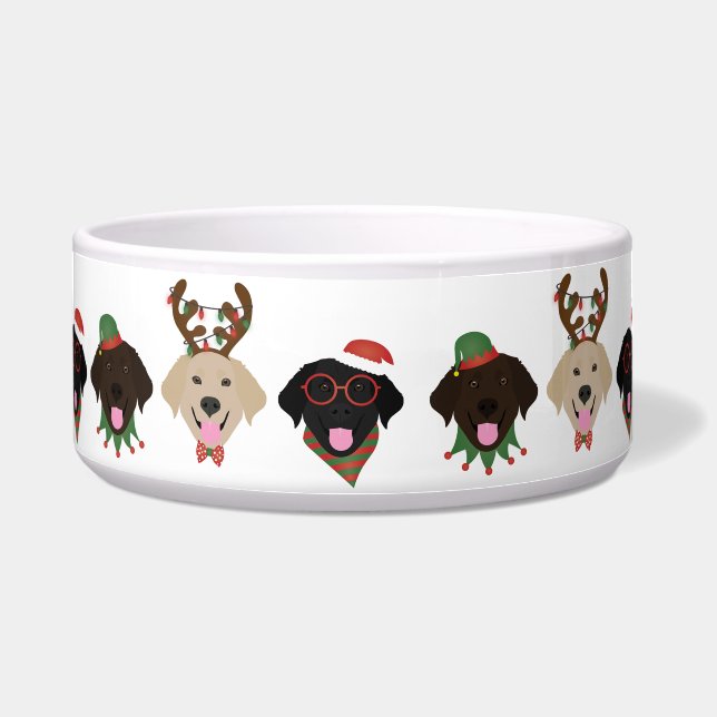 Happy Pawlidays Labrador Retriever Dogs (Front)