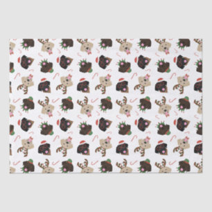 Happy Pawlidays Labrador Retriever Dogs Tissue Paper