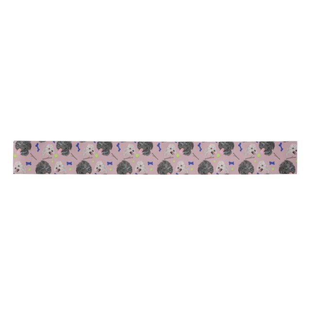 Happy Paws 3" ribbon Satin Ribbon (Front)