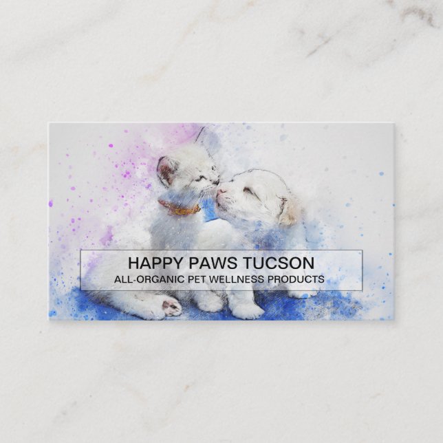 Happy Paws Custom Business Card (Front)