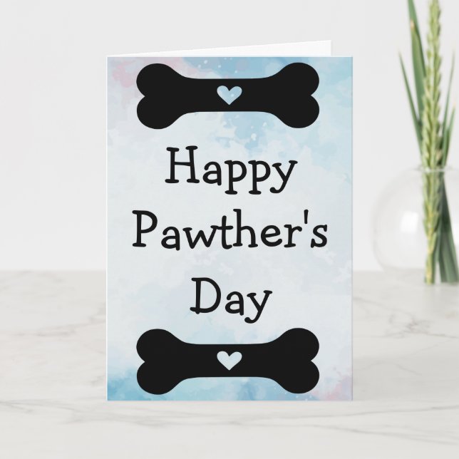 Happy Pawther's Day  Card (Front)