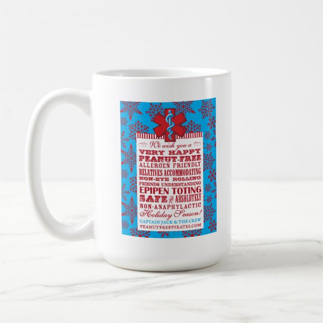 Happy Peanut-Free Holiday! (Mug) Coffee Mug (Left)