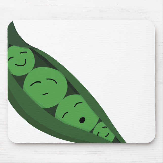 Happy Peas Mouse Mat (Front)