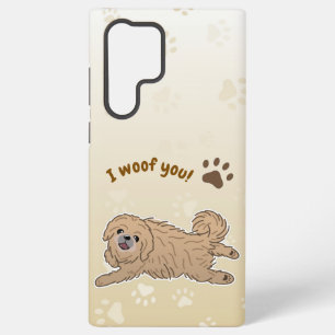 Happy Pekingese Dog Lover I Woof You Paws Samsung Galaxy Case