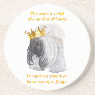 Happy Pekingese King Coaster