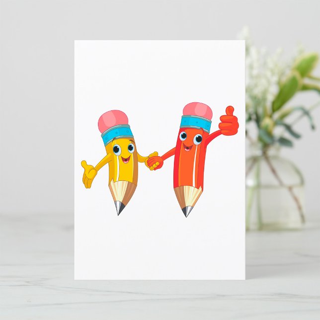Happy Pencils Invitation (Creator Uploaded)