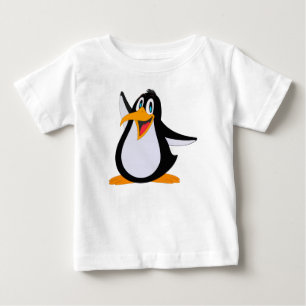 Happy Penguin Cartoon Baby T-Shirt