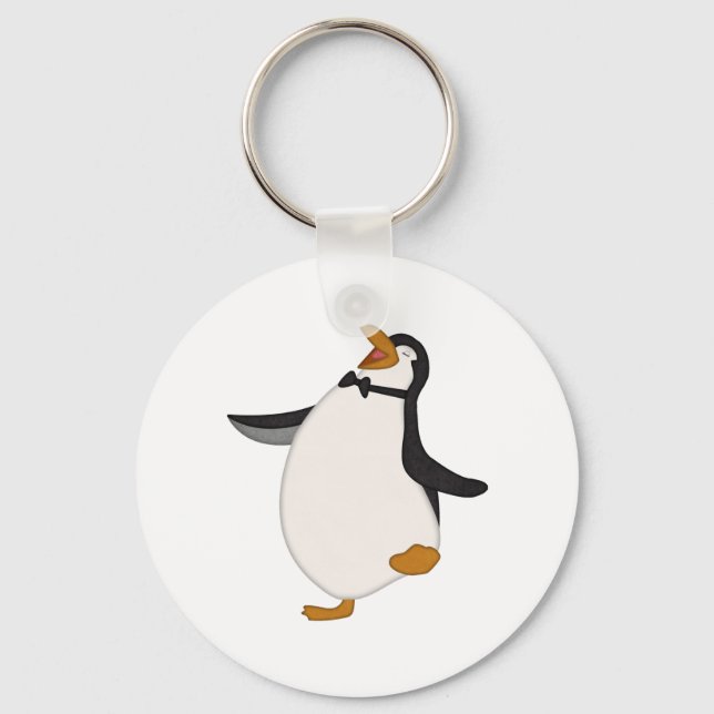 Happy Penguin Key Ring (Front)
