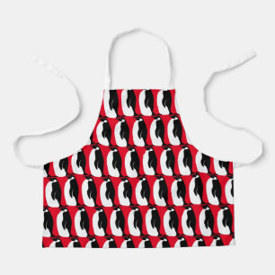 Happy Penguins Colourful Fun Pattern Unique Cute  Apron