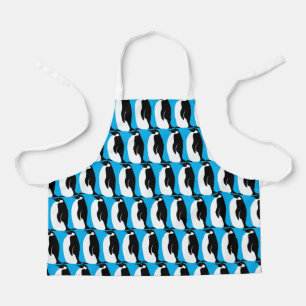 Happy Penguins Colourful Fun Pattern Unique Cute Apron