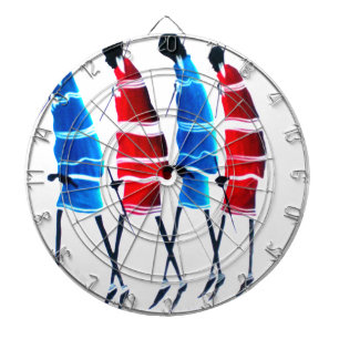 Happy People Maasai Warriors Walking Art Print Dartboard
