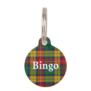 Happy Pet Clan Buchanan Tartan Plaid Tag