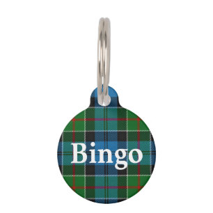 Happy Pet Clan Colquhoun Tartan Plaid Tag