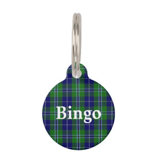 Happy Pet Clan Douglas Tartan Plaid Pet Tag