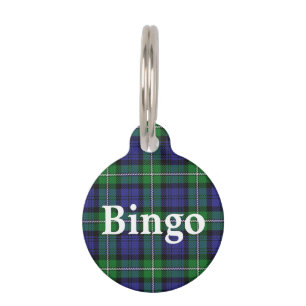 Happy Pet Clan Forbes Tartan Plaid Tag
