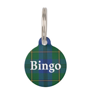 Happy Pet Clan Johnstone Johnston Tartan Plaid Tag