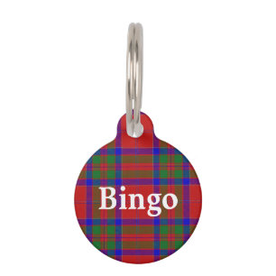 Happy Pet Clan MacGillivray Tartan Plaid Tag