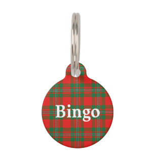 Happy Pet Clan MacGregor Tartan Plaid Tag