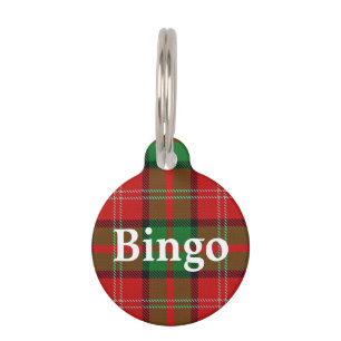 Happy Pet Clan Nisbet Tartan Plaid Tag