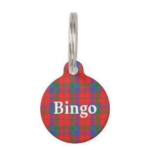 Happy Pet Clan Robertson Tartan Plaid Pet Tag