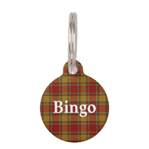 Happy Pet Clan Scrymgeour Tartan Plaid Tag