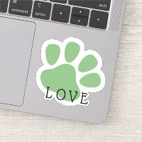 Happy Pet Paw Love Green