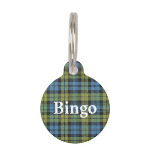 Happy Pet Scottish Campbell Tartan Plaid Pet Tag