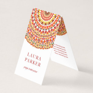 Happy Petal Garden Mandala Business Card