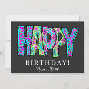 * HAPPY PHOTO Birthday Card NAME Event Personalise