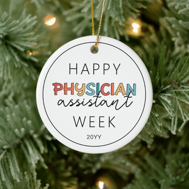 Happy Physician Assistant Week Ceramic Tree Decoration (Tree)