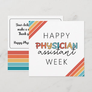 Happy Physician Assistant Week Thank You Card