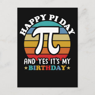 Happy Pi Day 2026 Math Nerd Celebration Holiday Postcard