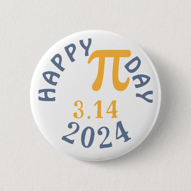 Happy Pi Day 3.14 2023 6 Cm Round Badge (Front)