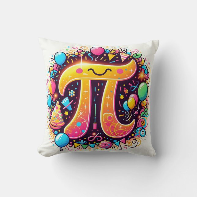Happy pi day 3.14 cushion (Front)