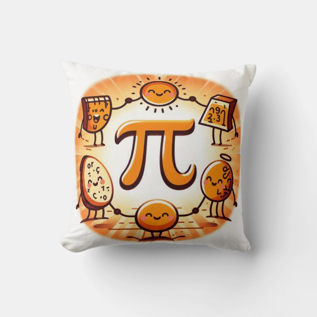 Happy pi day 3.14 cushion (Front)