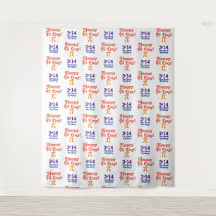 Happy Pi Day 3.14   Step and Repeat Backdrop Tapestry