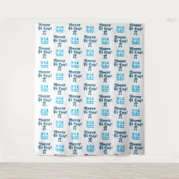 Happy Pi Day 3.14 | Step and Repeat Backdrop Tapestry