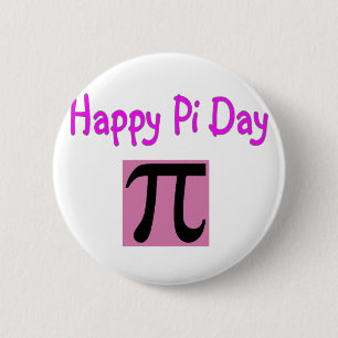 Happy Pi Day 6 Cm Round Badge