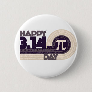 Happy pi Day 6 Cm Round Badge