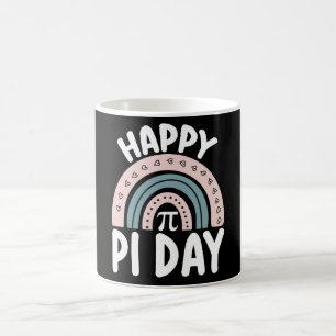 Happy Pi Day Boho Rainbow Math Mathematic Coffee Mug