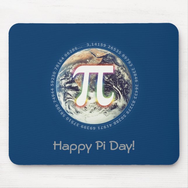 Happy Pi Day | Celebrate Math Mouse Mat (Front)