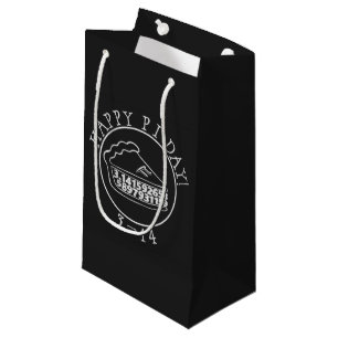 Happy Pi day chalkboard pie gift bag