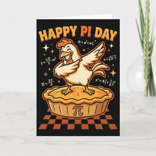 Happy Pi Day Chicken Pot Pi Day Pie Math Lover Gee Card