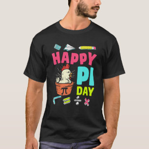 Happy Pi Day Chicken Pot Pi Math Teacher Kid Boy G T-Shirt