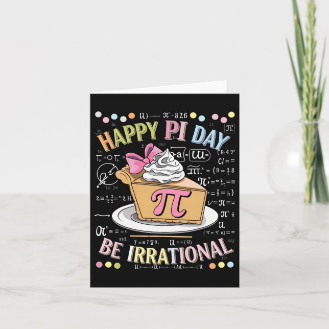Happy Pi Day Funny Math Coach Teacher Pi Day Coque Card (Front)