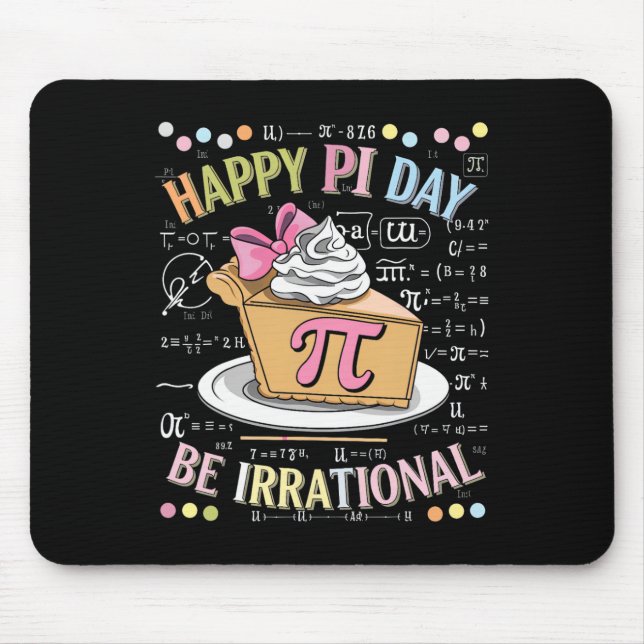 Happy Pi Day Funny Math Coach Teacher Pi Day Coque Mouse Mat (Front)