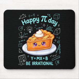 Happy Pi Day Funny Math Teacher Student Math Lover Mouse Mat