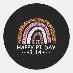 Happy Pi Day - Funny Mathematic Math Teacher  Classic Round Sticker